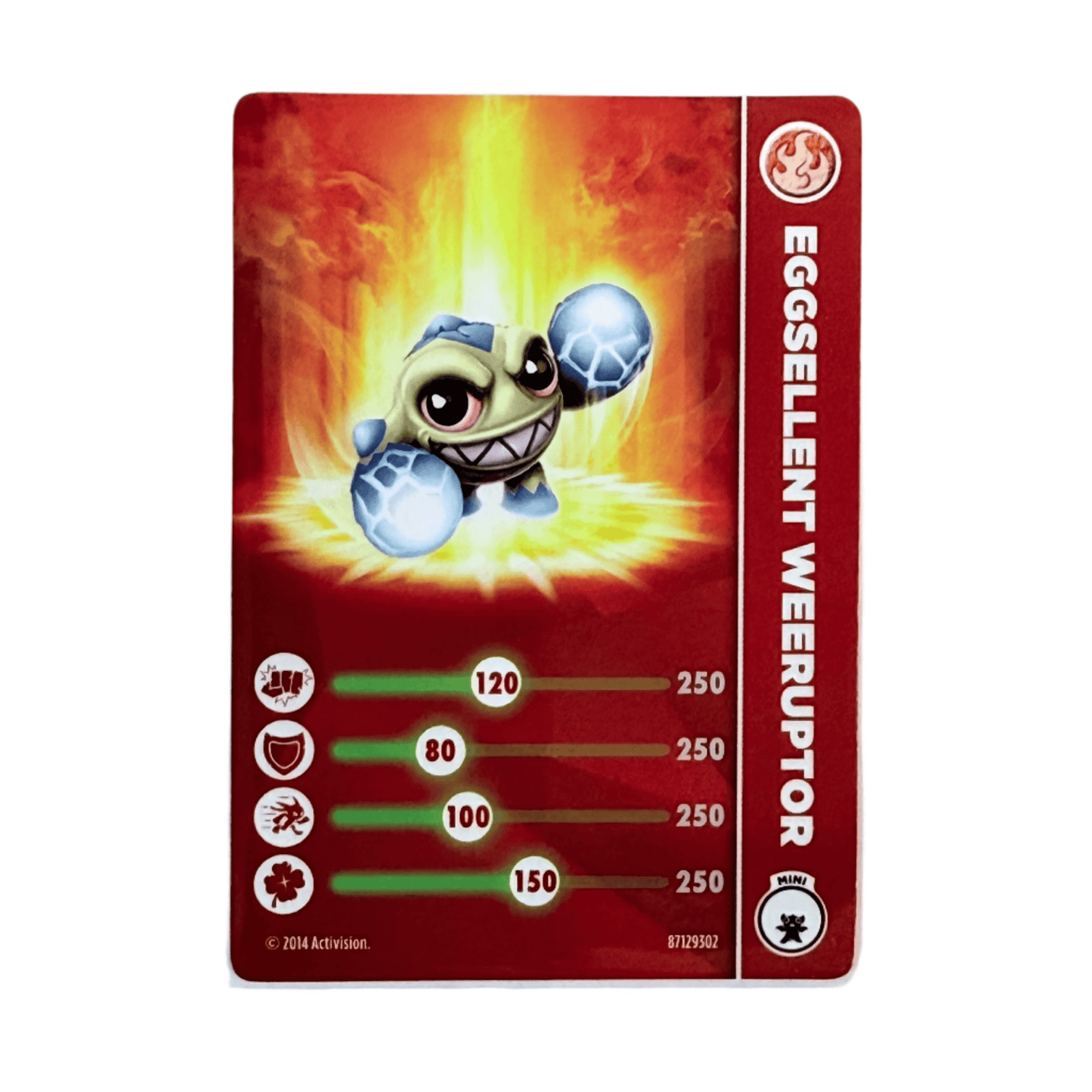 Weeruptor (Eggsellent) (Stat Card) - Nick Nack's Full Frontal Attack