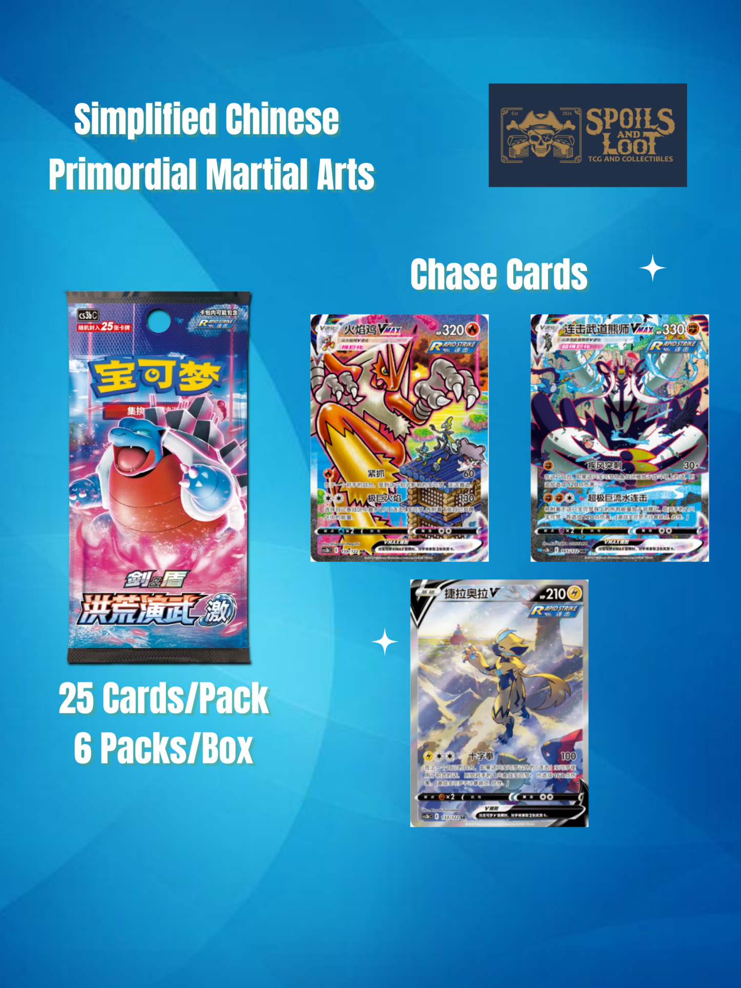 (S-Chinese) Pokémon TCG: Primordial Martial Arts Jumbo Booster Box "Blastoise" - Nick Nack's Full Frontal Attack