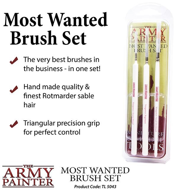 Most Wanted Brush Set - The Army Painter - Nick Nack's Full Frontal Attack