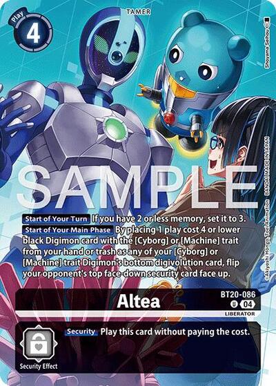 Altea (Digimon Liberator Debuggers Set) (Release Special Booster 2.5) Near Mint Foil - Nick Nack's Full Frontal Attack