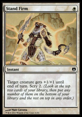 Stand Firm (Duel Decks: Heroes vs Monsters) Near Mint - Nick Nack's Full Frontal Attack