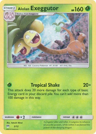 Alolan Exeggutor - 2 (McDonald's Promos 2019) Medium Play Holofoil - Nick Nack's Full Frontal Attack