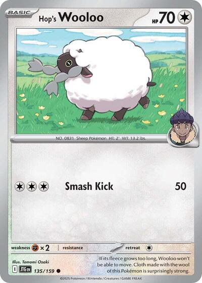 Hop's Wooloo - 135 (SV09: Journey Together) Near Mint - Nick Nack's Full Frontal Attack