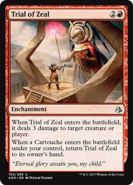 Trial of Zeal (Amonkhet) Near Mint - Nick Nack's Full Frontal Attack