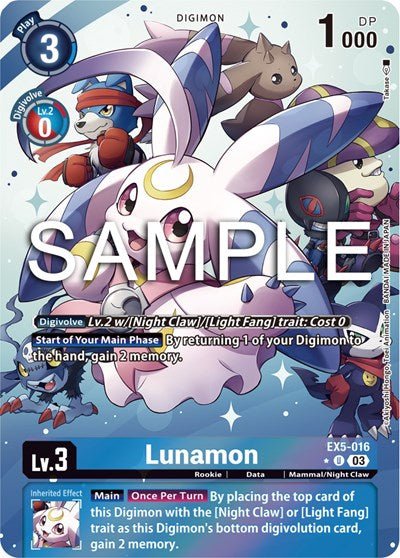Lunamon (Alternate Art) (Animal Colosseum) Near Mint Foil - Nick Nack's Full Frontal Attack