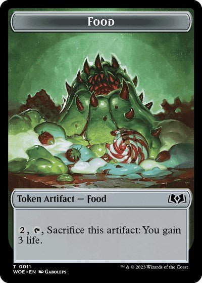 Food (0011) Token (Wilds of Eldraine) Near Mint - Nick Nack's Full Frontal Attack