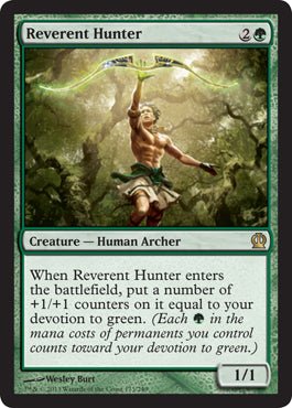 Reverent Hunter (Theros) Near Mint - Nick Nack's Full Frontal Attack
