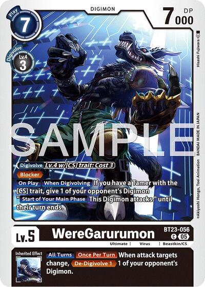 WereGarurumon (Hackers' Slumber) Near Mint - Nick Nack's Full Frontal Attack