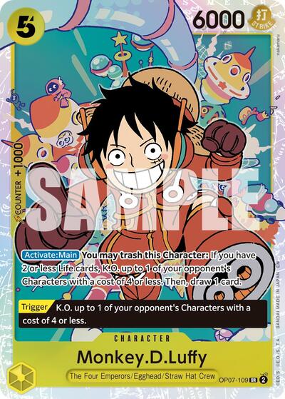 Monkey.D.Luffy OP07 - 109 (Reprint) (Premium Booster - The Best - Vol. 2) Near Mint Foil - Nick Nack's Full Frontal Attack