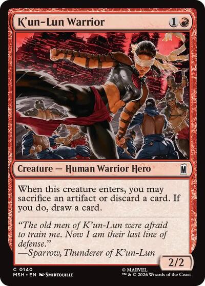 K'un-Lun Warrior (Marvel Super Heroes) Near Mint - Nick Nack's Full Frontal Attack