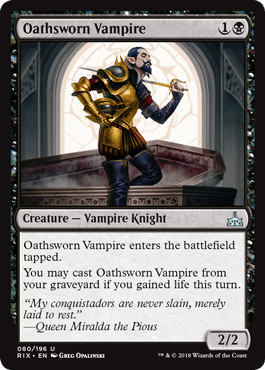 Oathsworn Vampire (Rivals of Ixalan) Near Mint - Nick Nack's Full Frontal Attack