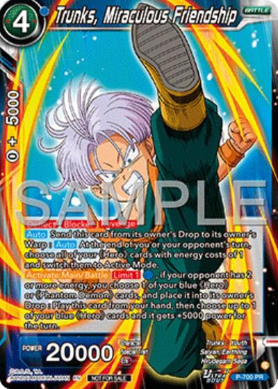 Trunks, Miraculous Friendship (Ultra - Bout Series Tournament Pack Vol.13) (Tournament Promotion Cards) Near Mint - Nick Nack's Full Frontal Attack