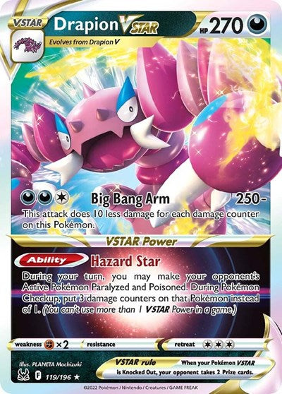 Drapion VSTAR (SWSH11: Lost Origin) Near Mint Holofoil