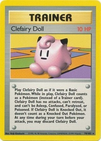 Clefairy Doll (Base Set) Light Play