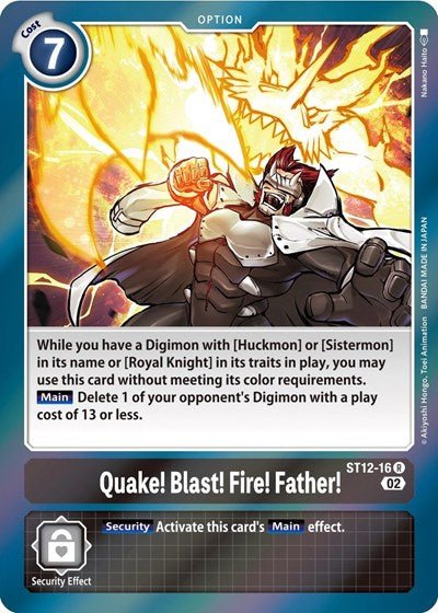 Quake! Blast! Fire! Father! (Starter Deck 12: Jesmon) Near Mint Foil - Nick Nack's Full Frontal Attack