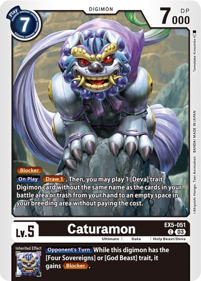 Caturamon (Animal Colosseum) Near Mint - Nick Nack's Full Frontal Attack