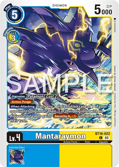 Mantaraymon (Beginning Observer) Near Mint