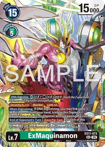 ExMaquinamon (Dawn of Liberator) Near Mint Foil - Nick Nack's Full Frontal Attack