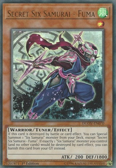 Secret Six Samurai Fuma (Duel Overload) Light Play 1st Edition