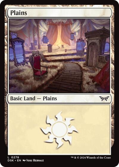 Plains (0278) (Duskmourn: House of Horror) Near Mint - Nick Nack's Full Frontal Attack