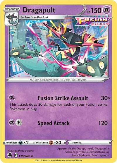 Dragapult (SWSH08: Fusion Strike) Near Mint Holofoil - Nick Nack's Full Frontal Attack