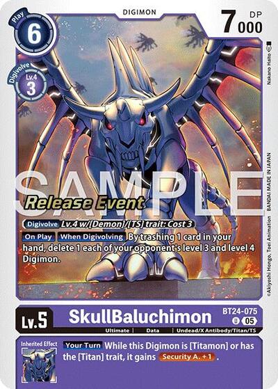 SkullBaluchimon (Time Stranger Release Events Cards) Near Mint - Nick Nack's Full Frontal Attack