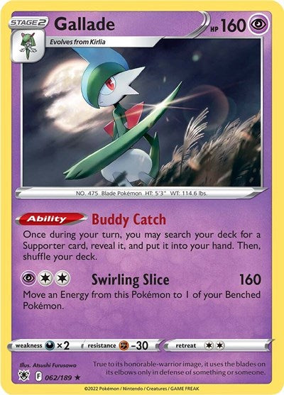 Gallade (SWSH10: Astral Radiance) Near Mint Holofoil