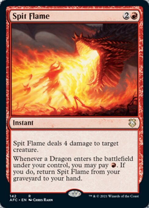 Spit Flame (Commander 2021 Forgotten Realms) Near Mint - Nick Nack's Full Frontal Attack