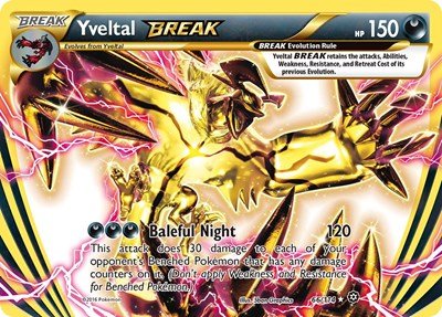 Yveltal BREAK (XY - Steam Siege) Near Mint Holofoil - Nick Nack's Full Frontal Attack