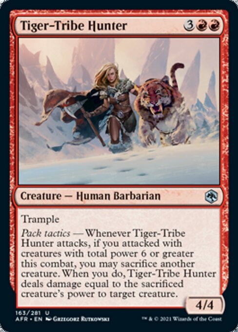 Tiger - Tribe Hunter (Adventures in the Forgotten Realms) Near Mint - Nick Nack's Full Frontal Attack
