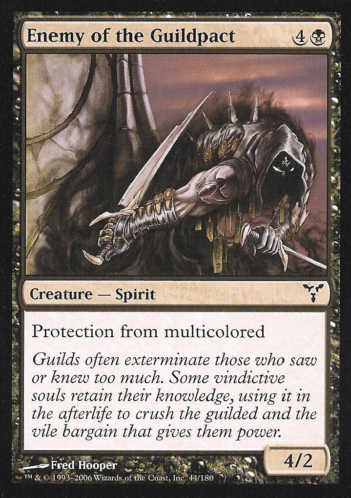 Enemy of the Guildpact (Dissension) Light Play