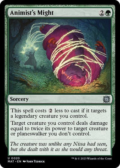 Animist's Might (March of the Machine: The Aftermath) Near Mint - Nick Nack's Full Frontal Attack