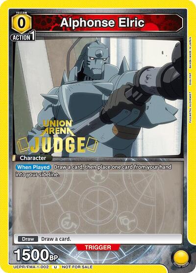 Alphonse Elric (Judge Pack) (Union Arena Promotion Cards) Near Mint Foil