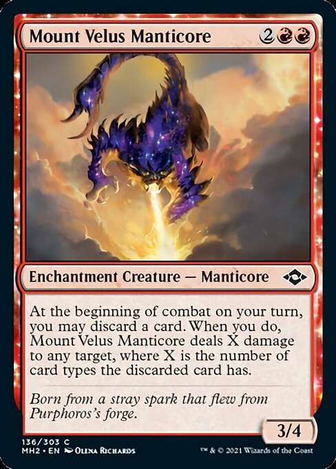 Mount Velus Manticore (Modern Horizons 2) Near Mint - Nick Nack's Full Frontal Attack