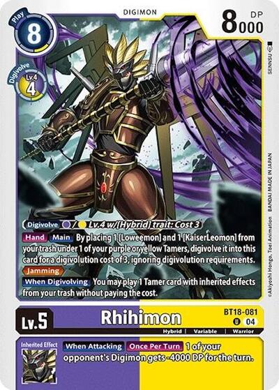 Rhihimon (Release Special Booster 2.0) Damaged / Poor
