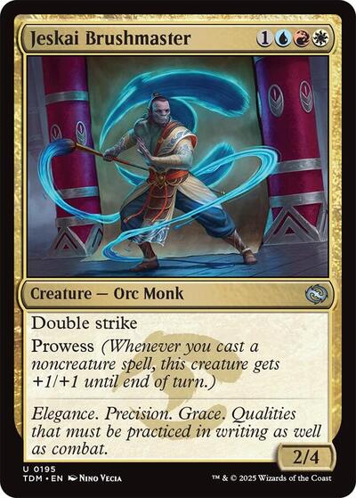 Jeskai Brushmaster (Tarkir: Dragonstorm) Near Mint - Nick Nack's Full Frontal Attack