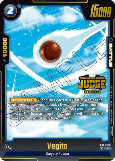 Vegito (Judge Pack (Store Judge) 04) (Tournament and Championship Promos) Near Mint Holofoil - Nick Nack's Full Frontal Attack