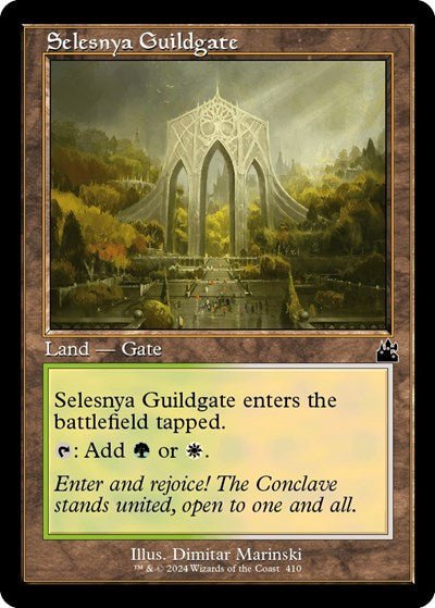 Selesnya Guildgate (Retro Frame) (Ravnica Remastered) Near Mint - Nick Nack's Full Frontal Attack