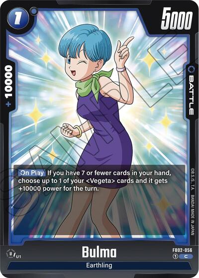 Bulma FB02-056 (Blazing Aura) Near Mint
