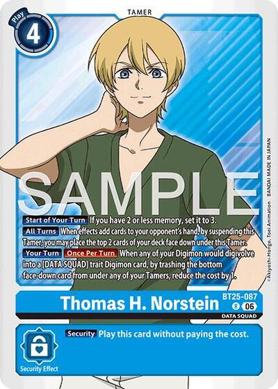 Thomas H. Norstein (Dual Revolution Booster) Near Mint
