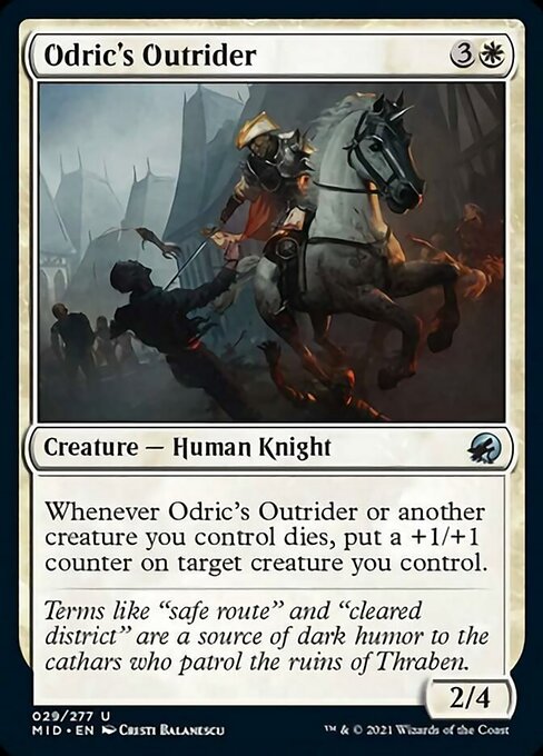 Odric's Outrider (Innistrad: Midnight Hunt) Near Mint - Nick Nack's Full Frontal Attack