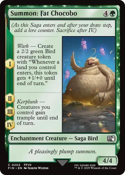 Summon: Fat Chocobo (Universes Beyond: FINAL FANTASY) Near Mint - Nick Nack's Full Frontal Attack