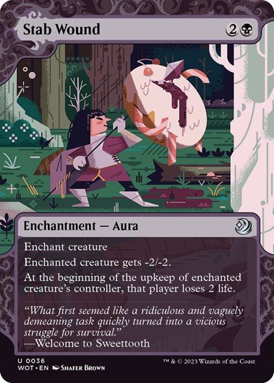 Stab Wound (Wilds of Eldraine: Enchanting Tales) Near Mint - Nick Nack's Full Frontal Attack
