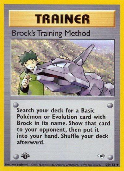 Brock's Training Method (Gym Heroes) Light Play Unlimited - Nick Nack's Full Frontal Attack