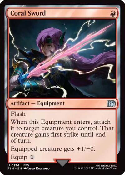 Coral Sword (Universes Beyond: FINAL FANTASY) Near Mint Foil - Nick Nack's Full Frontal Attack