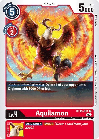 Aquilamon (Versus Royal Knights) Near Mint - Nick Nack's Full Frontal Attack