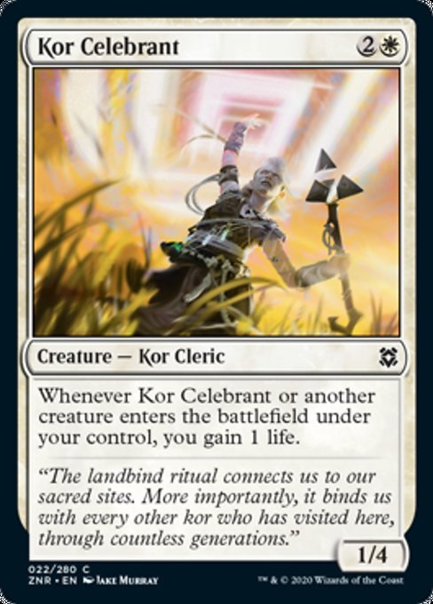 Kor Celebrant (Zendikar Rising) Near Mint - Nick Nack's Full Frontal Attack