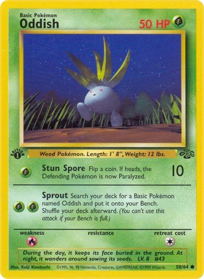 Oddish (Jungle) Light Play Unlimited - Nick Nack's Full Frontal Attack