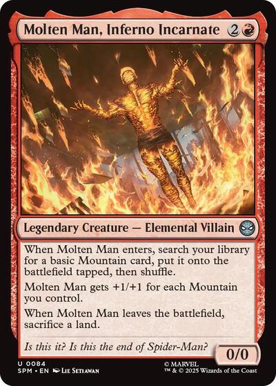 Molten Man, Inferno Incarnate (Marvel's Spider - Man) Near Mint - Nick Nack's Full Frontal Attack