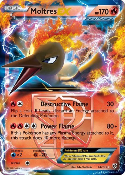 Moltres EX (Team Plasma) (Plasma Storm) Near Mint Holofoil - Nick Nack's Full Frontal Attack